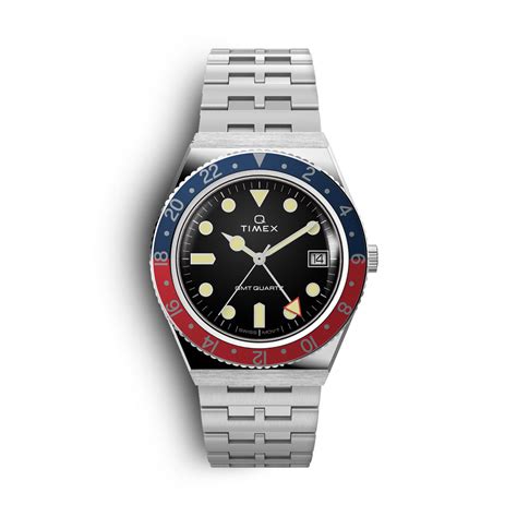 timex pepsi bezel gmt watch.